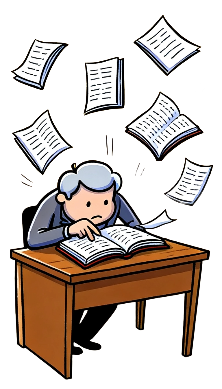 man reading a book with pages flying