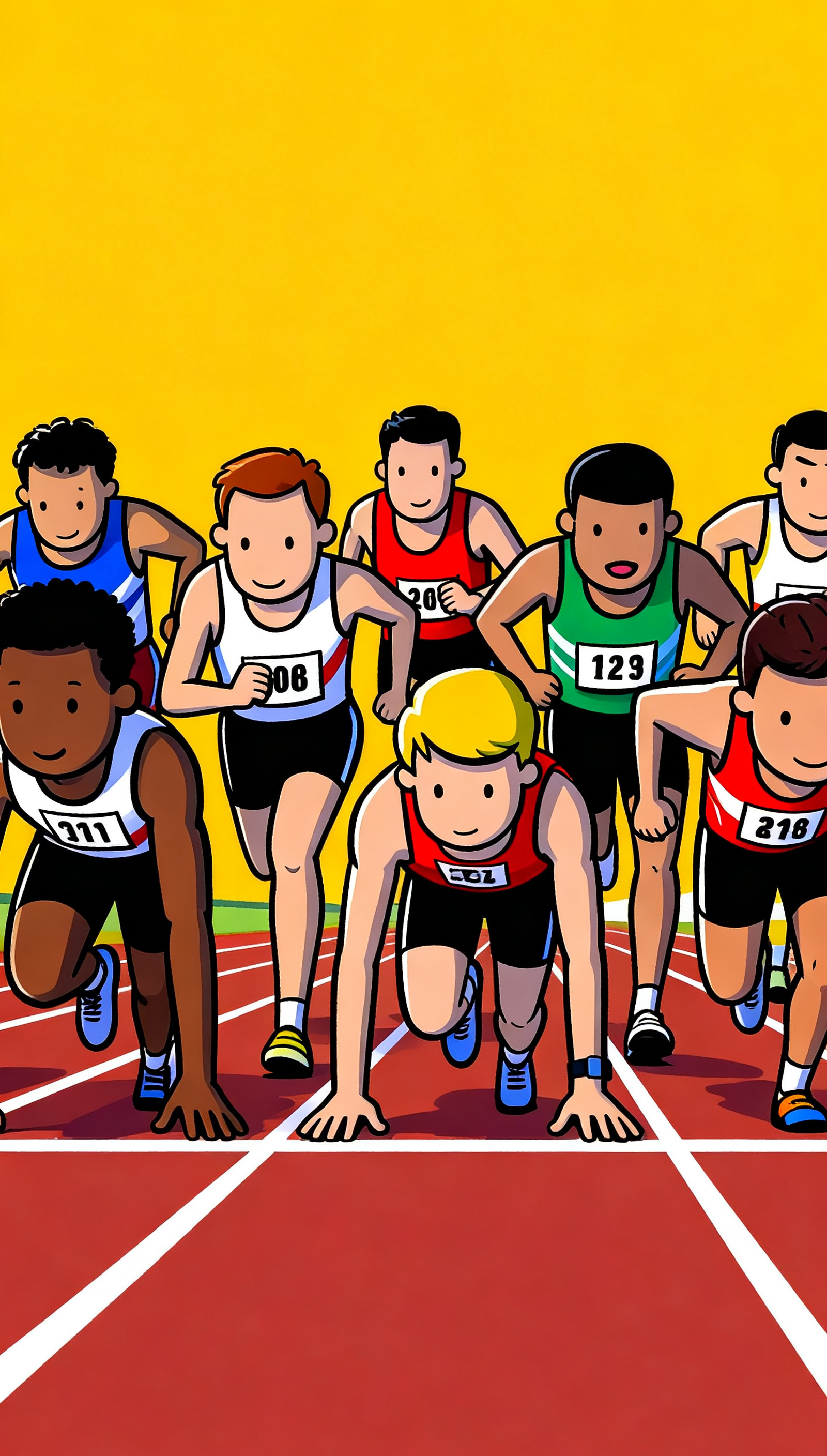 runners at the start of a race