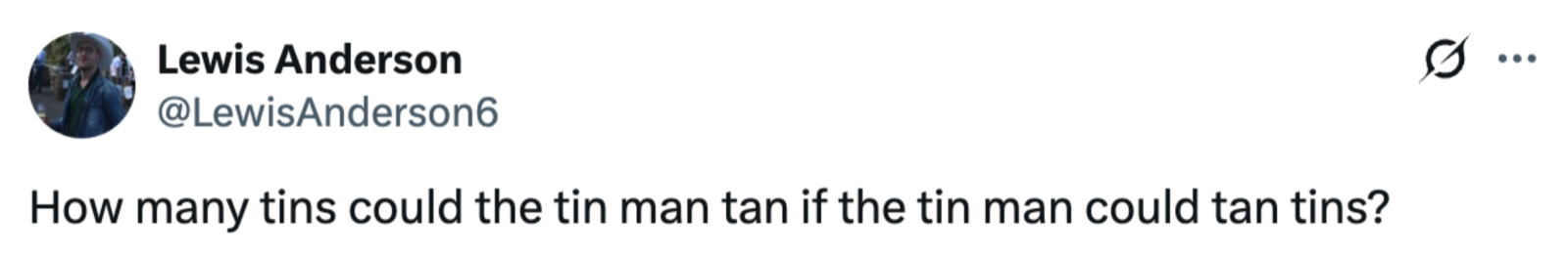 Tweet using the Scottish word tan